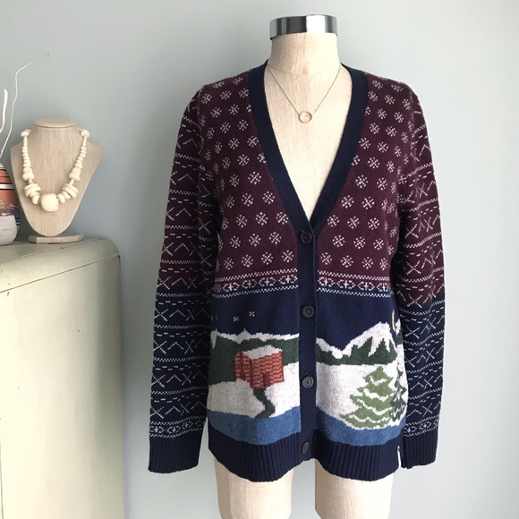 Woolrich Sweaters - Cozy WOOLRICH Winter Mountain Cabin Wool Cardigan